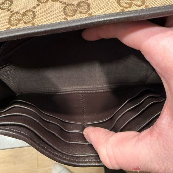 Gucci Brown Monogram Wallet - Picture 6 of 7